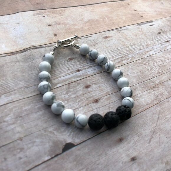 3/$20 Howlite Diffuser Bracelet - Picture 1 of 5